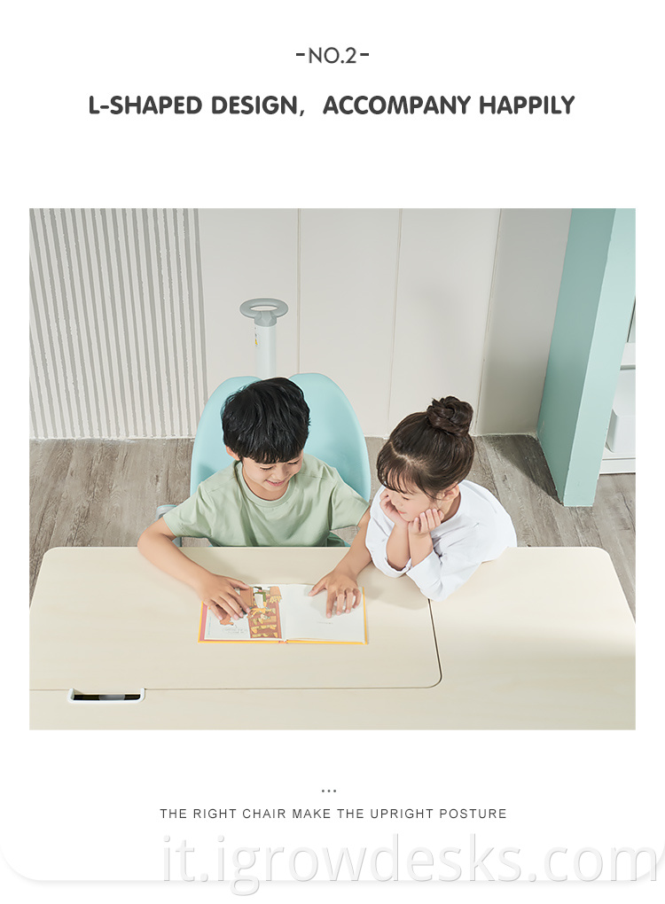 movable study table and chair